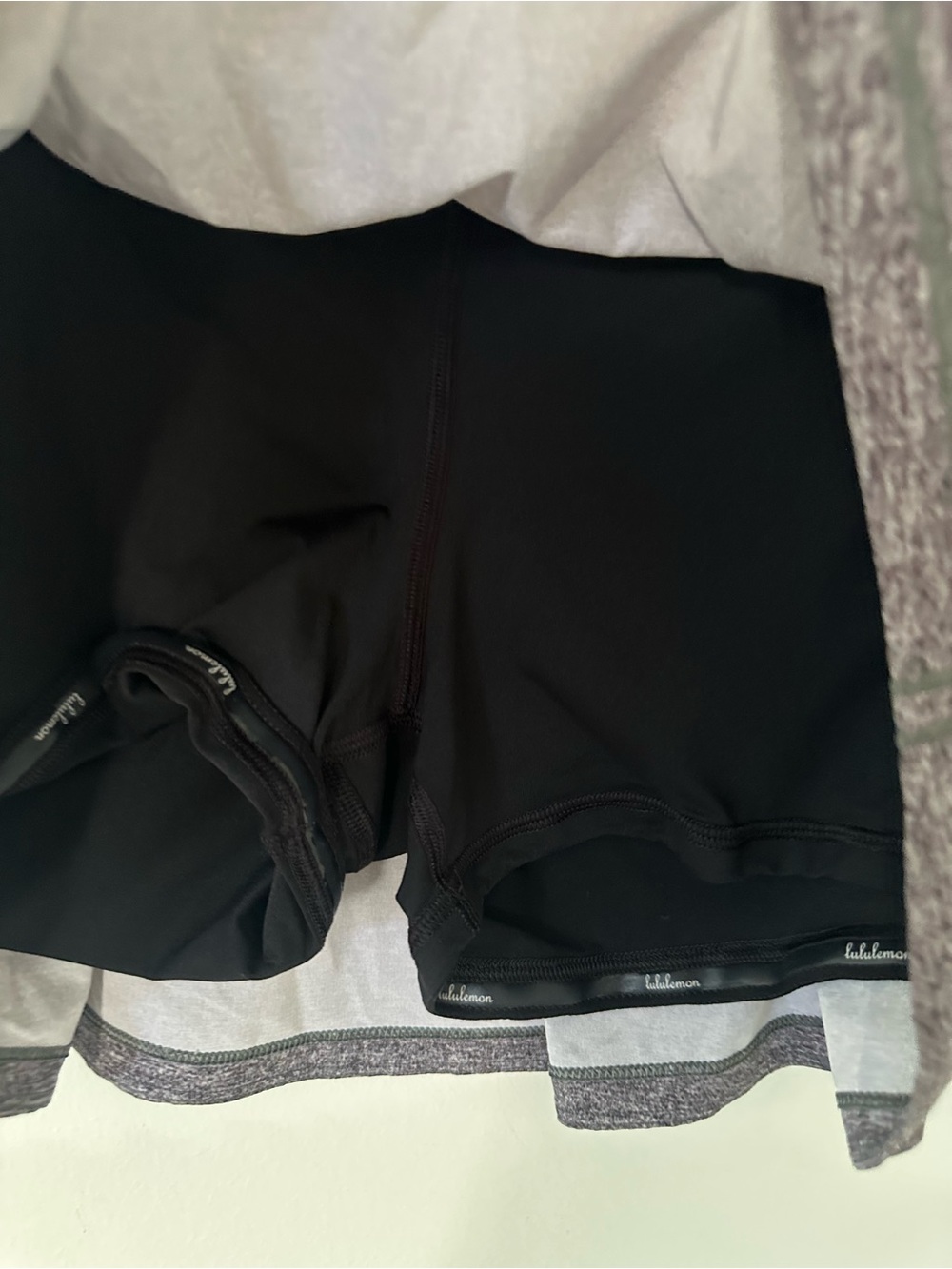 Lululemon Pace Rival Skirt Regular No Panels 13" Heather Lux Multi Black / Black - Picture 8 of 12